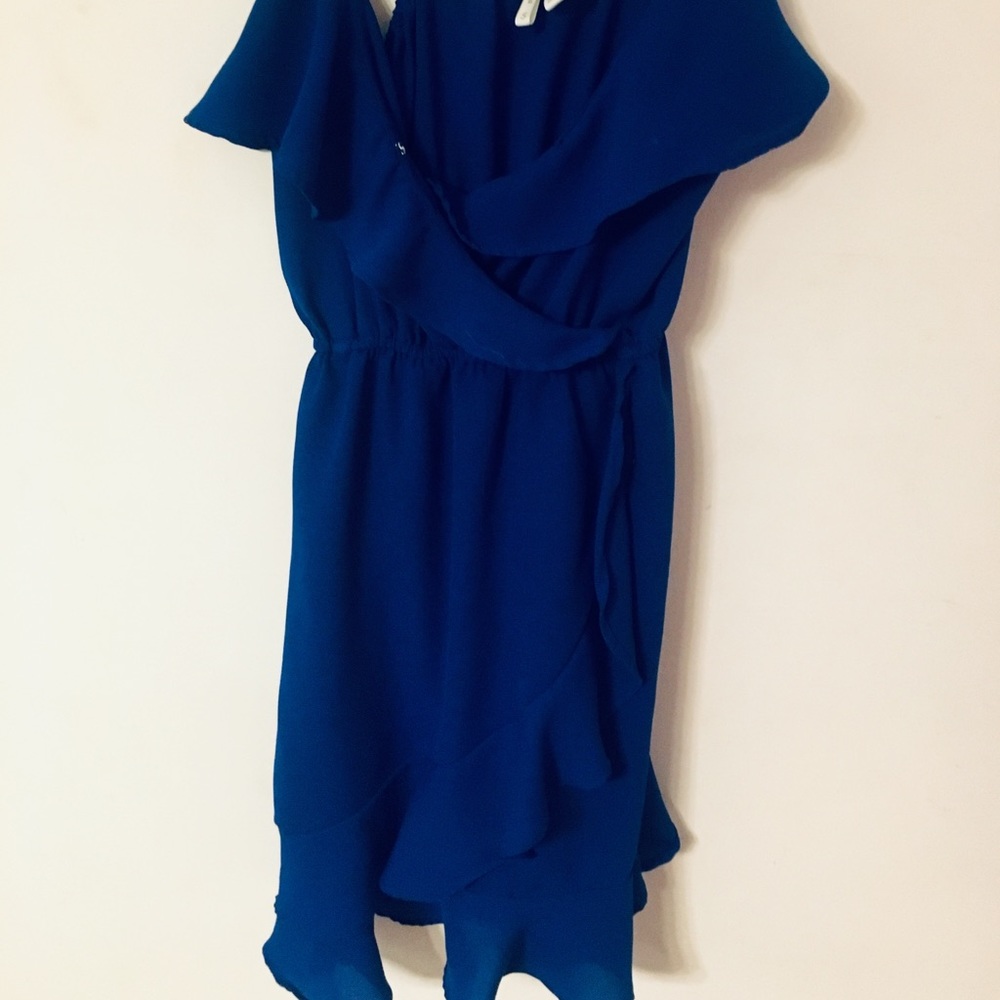Blue💙 ruffle cocktail dress